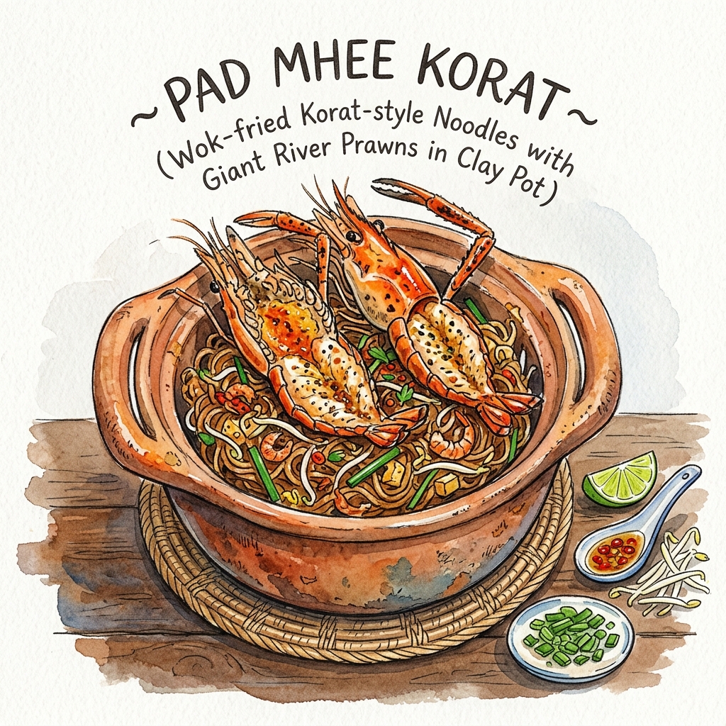 Pad Mhee Korat - signature wok-fried Korat noodles