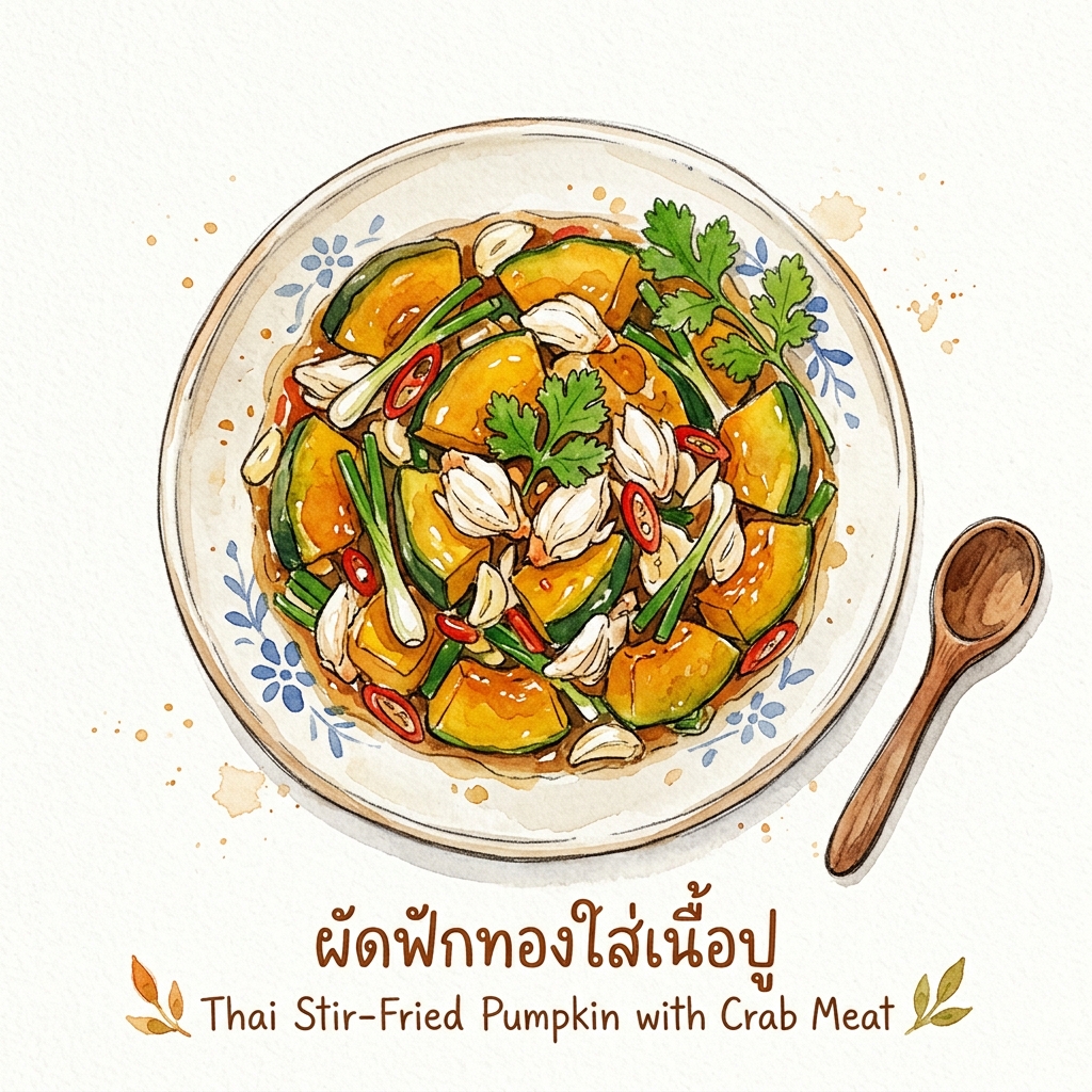 Stir-fried Pumpkin with Crab